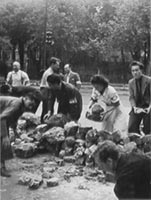 Juin 1944 : barricades en ville